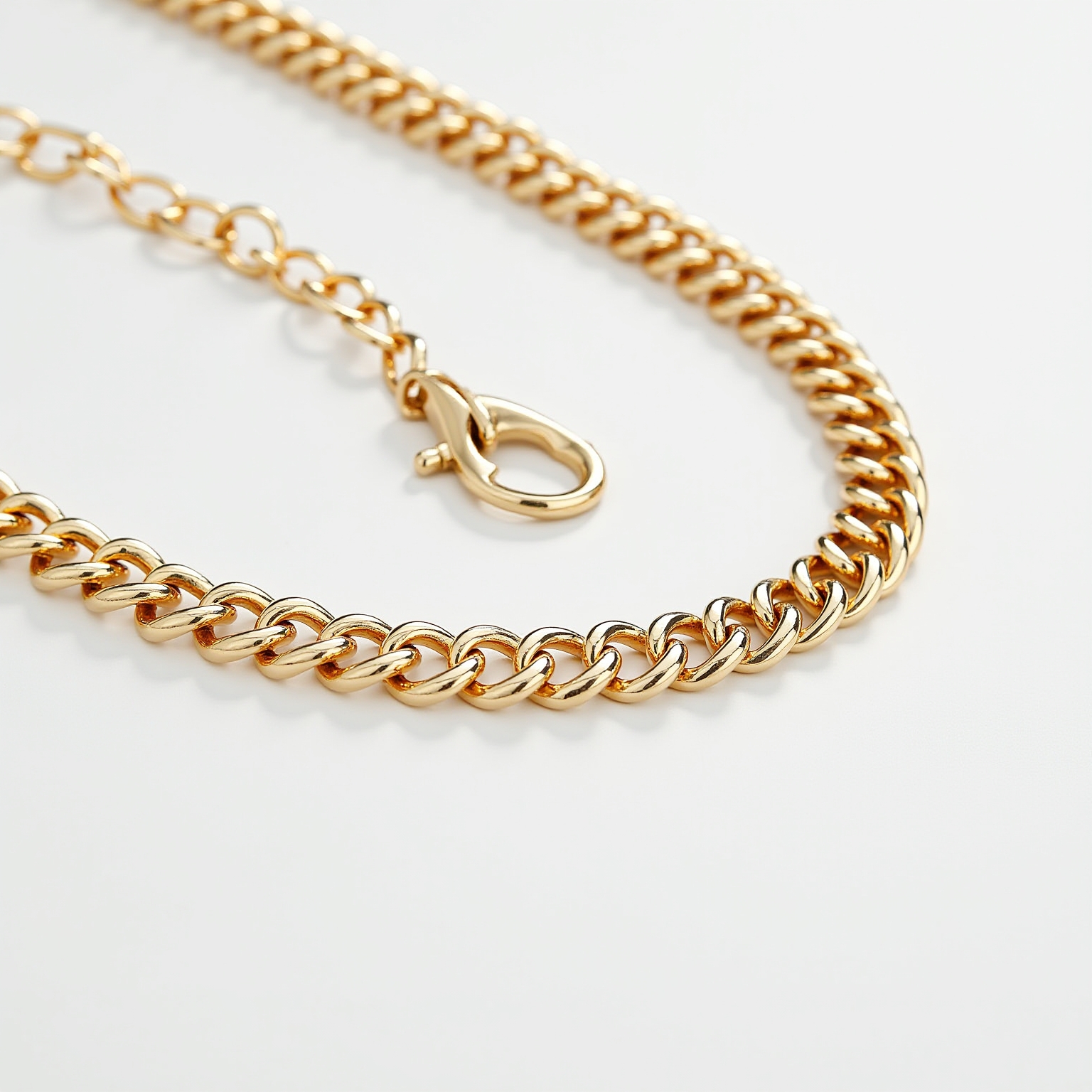 Colar Elo Triplo Folheado a Ouro 18K - Unissex